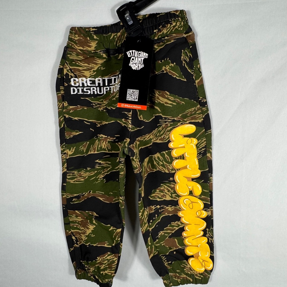 NWT Little Giants Sweat Pants Camouflage sze 2T